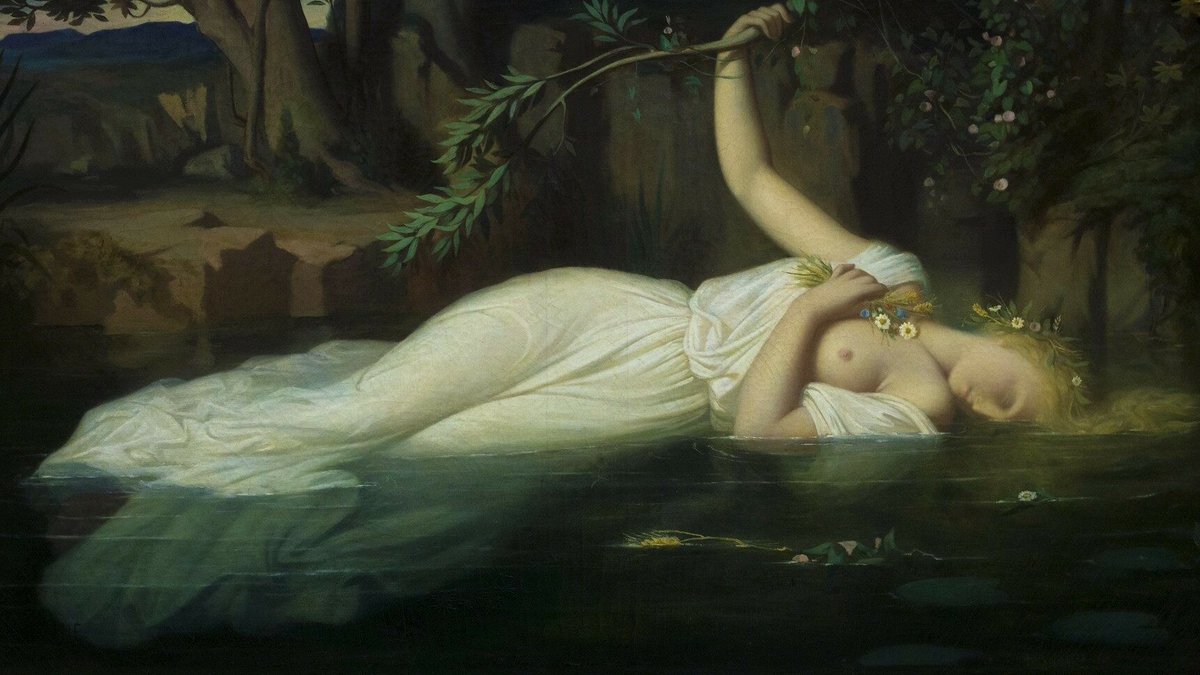 Ophelia by Léopold Burthe (1851)