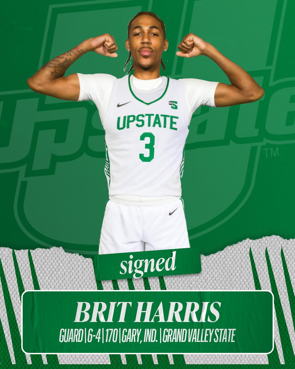 ⚔️ 𝑾𝒆𝒍𝒄𝒐𝒎𝒆 𝒕𝒐 𝑺𝒑𝒂𝒓𝒕𝒂𝒏 𝑨𝒓𝒎𝒚 ⚔️ Hailing from Gary, Ind., we are excited to welcome Brit Harris to USC Upstate! He joins the Spartans from Grand Valley State. 🔗 | brnw.ch/21wJpGk #SpartanArmy ⚔️