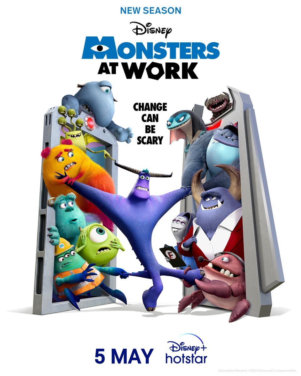 Disney's Series #MonstersAtWork Season 2 Streaming From 5th May On #DisneyPlusHotstar. 
Voice Artist: #BillyCrystal, #JohnGoodman, #BenFeldman, #MindyKaling, #HenryWinkler, #LucasNeff & More.

#MonstersAtWorkOnDisneyPlusHotstar #MonstersAtWorkSeason2 #OTTUpdates #AllInOneOTT