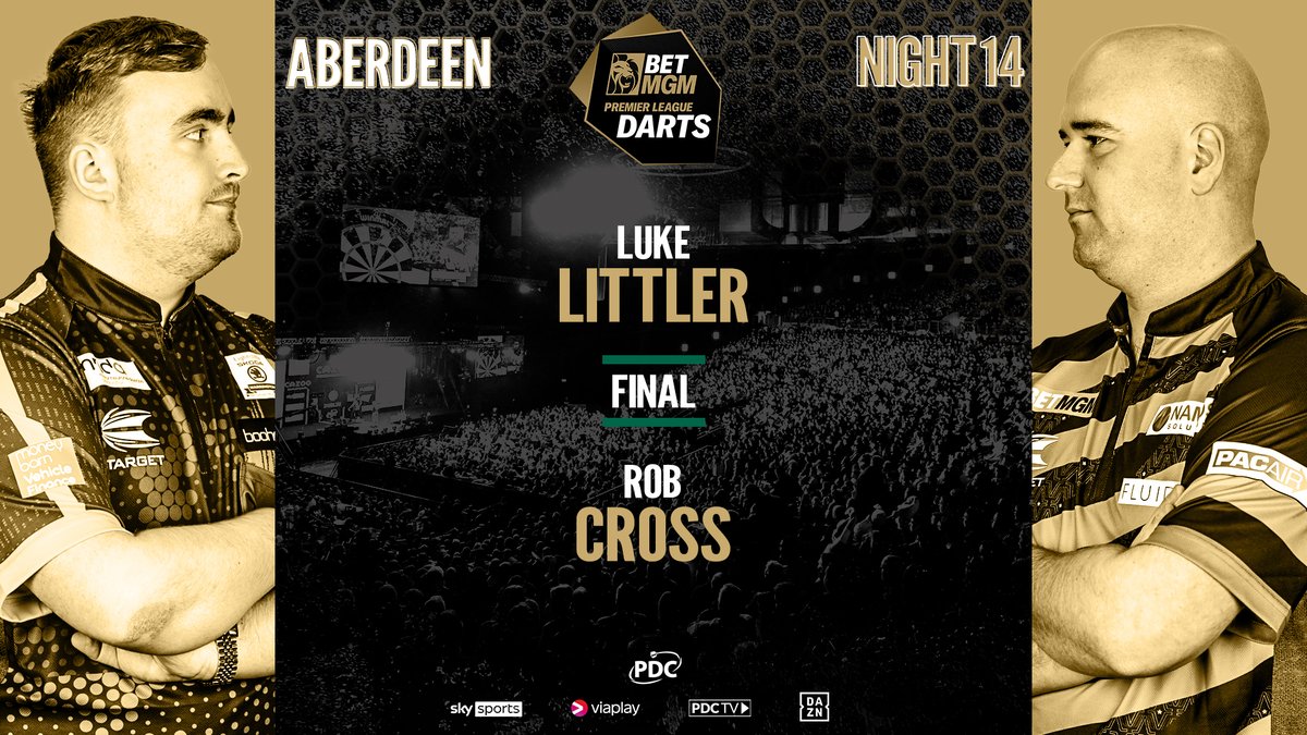 🏴󠁧󠁢󠁥󠁮󠁧󠁿Littler 🆚 Cross🏴󠁧󠁢󠁥󠁮󠁧󠁿 Luke Littler and Rob Cross will meet in the final for a second successive week! 📺 bit.ly/PLD24Live #PLDarts | Final