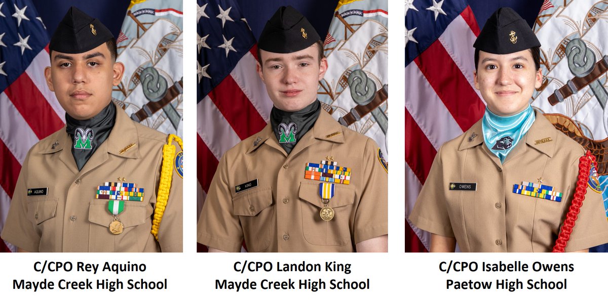 Congratulations to the following Cadets promoted to Cadet Chief Petty Officer: Cadet Aquino (MCHS) Cadet King (MCHS) Cadet Owens (PHS)