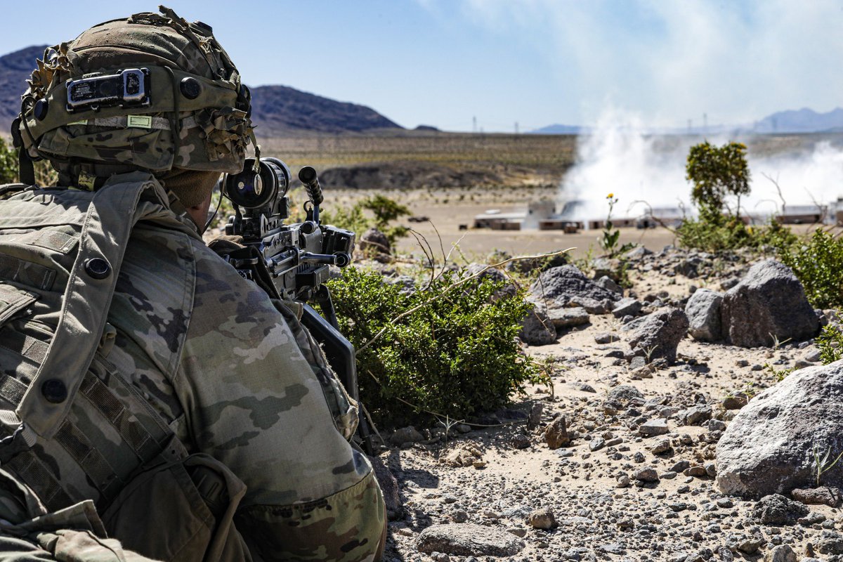During NTC Decisive Action Rotation 24-07, @1SBCT_Ghost is facing a near-peer threat that includes conventional forces, insurgents, criminal activity, humanitarian crisis, and civilians on the battlefield...all thanks to the World Class OPFOR of the @11ArmoredCavReg #LeadTrainWin