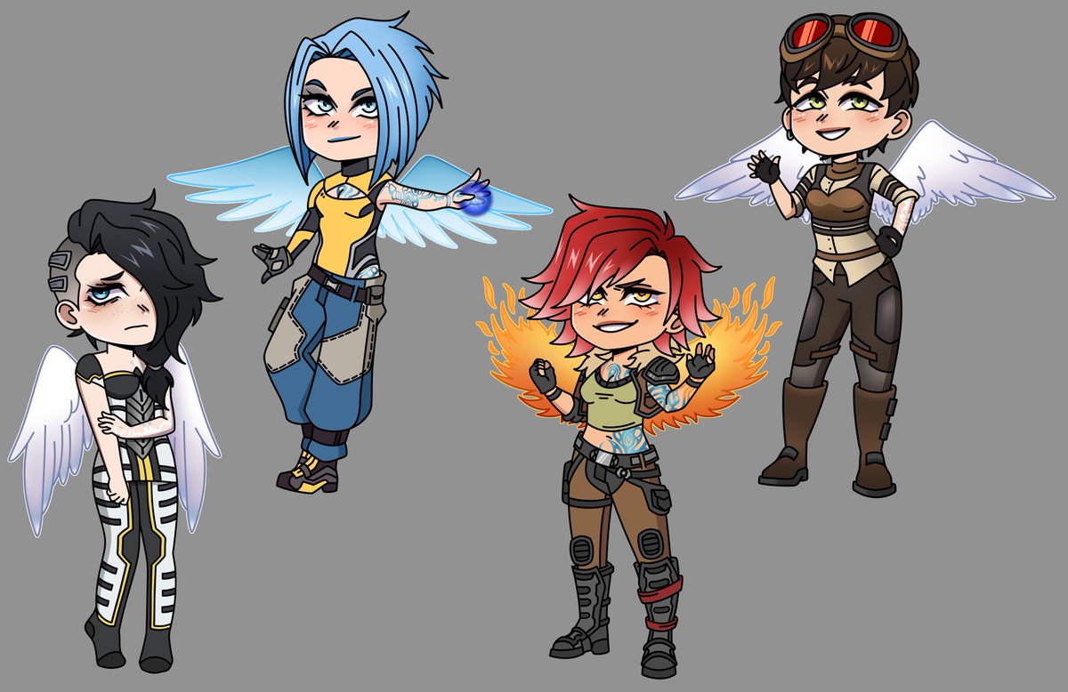 Here’s all the sirens for now!! I’ll probably still work on a claptrap keychain as well 
#borderlands #borderlands2 #borderlands3 #borderlandsfanart