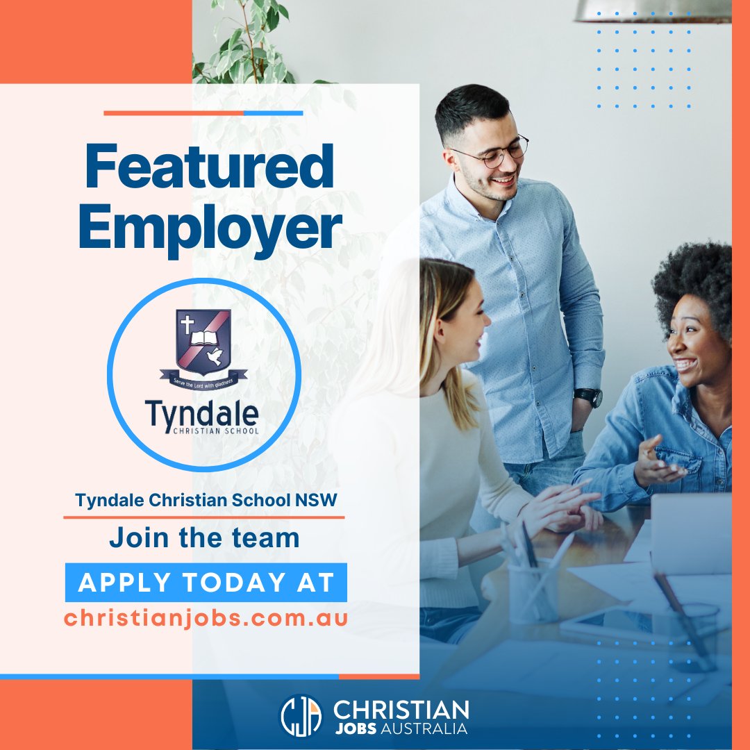 [NSW] FEATURED EMPLOYER - Tyndale Christian School - See the latest Christian jobs >>> ow.ly/vYC550RhO0E

#ChristianjobsAU #Christianjobsaustralia #ChristianJobs #Christiancareers #churchjobsaustralia #aussiechristians #Christiansaustralia