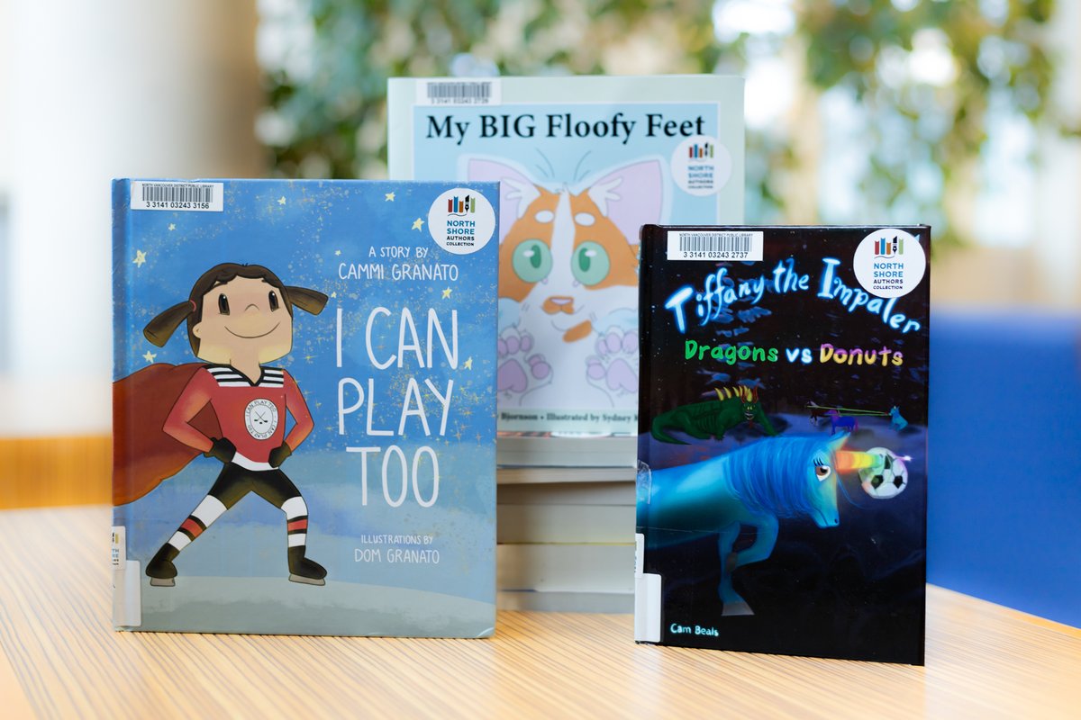 The North Shore Authors Collection showcases locally-created content in all three North Shore libraries. Join us at Lynn Valley on May 22 as we celebrate some of the children's authors whose works were chosen this year. Learn more: ow.ly/VwrS50RsSeC