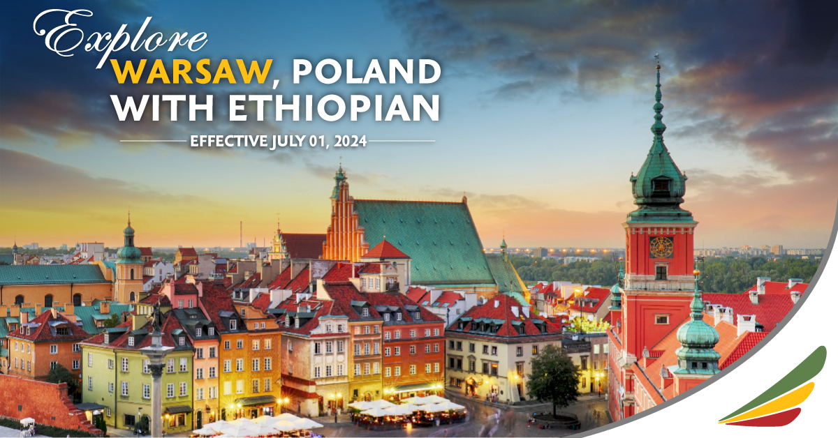 Enjoy 15% Off to and from Warsaw. ethiopianairlines.com/en-et/flights-…