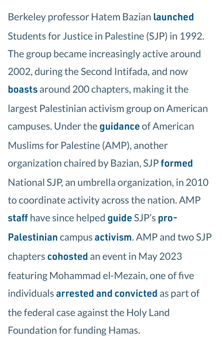 @Israellycool @UCLA The SJP is founded and funded by Hatem Bazian who is himself funded by terrorist aligned groups. He is a raging antisemite and no students or schools should have any part of him or any group he runs.