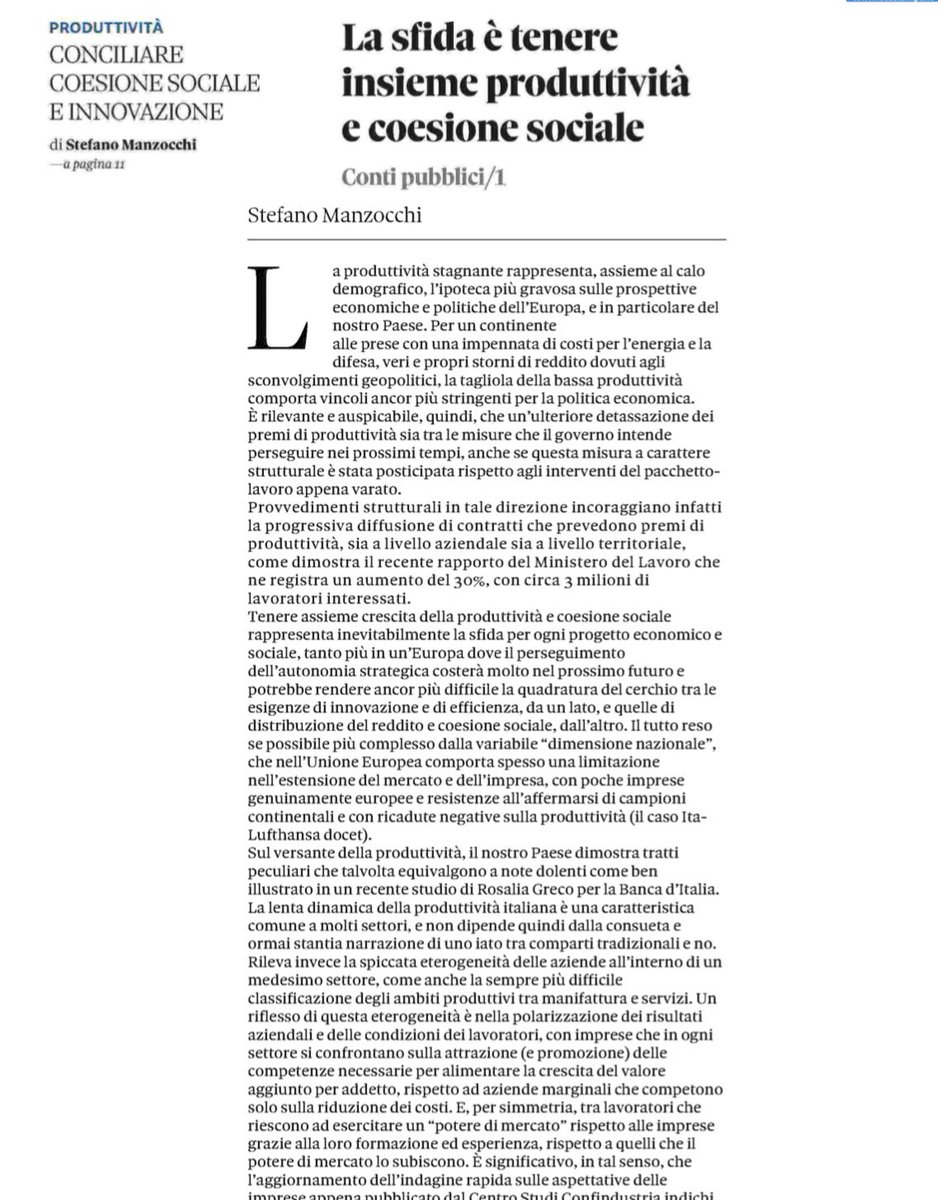 Ieri sul Sole.

Le variabili dipendenti che attivano un circuito virtuoso vanno favorite, le variabili indipendenti che attivano un circolo vizioso vanno evitate.