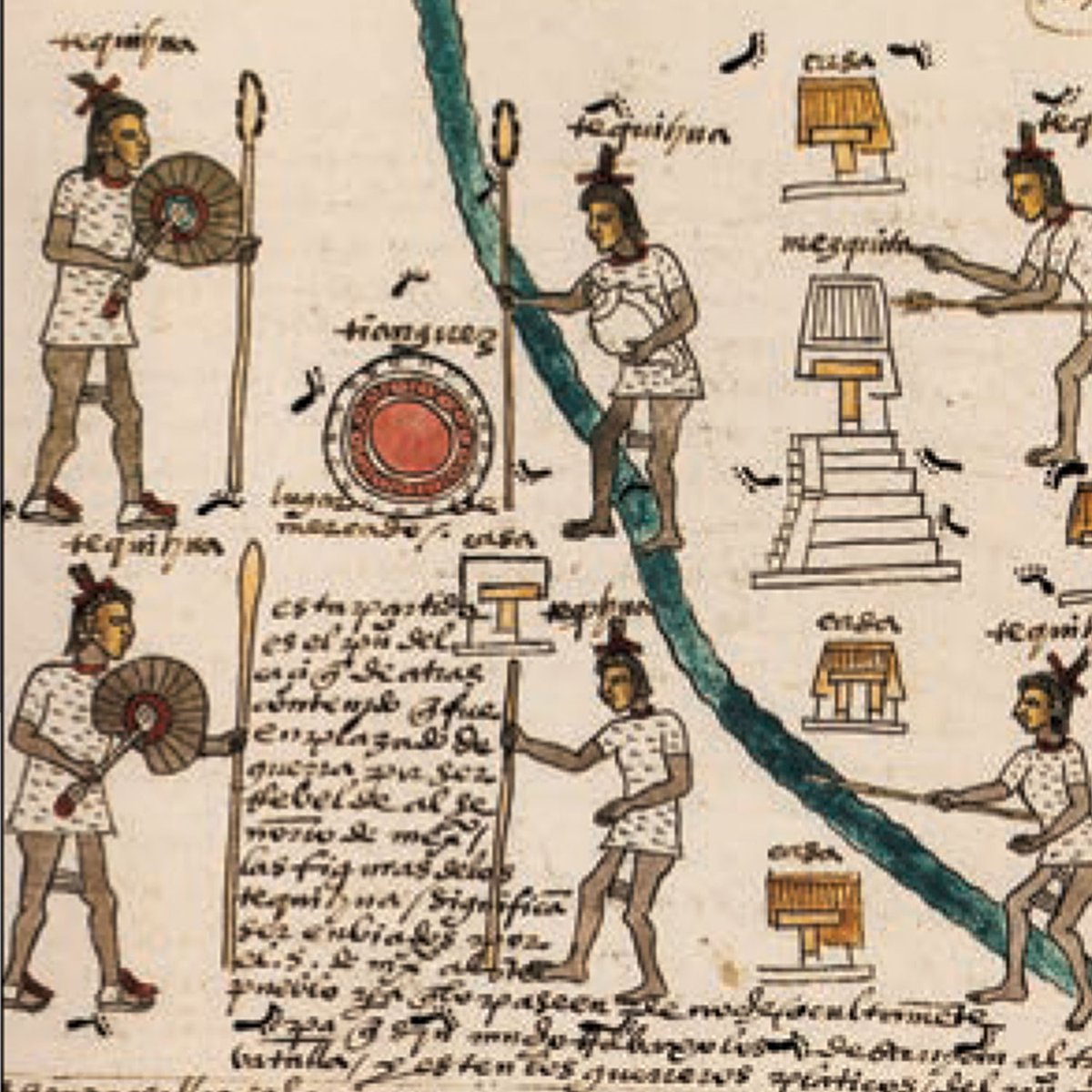 En la sociedad mexica, el rango más alto era detentado por el huey tlatoani o “supremo gobernante”, al cual seguían los tlatoque (plural de tlatoani) subordinados, los teteuctin (“señores”), los tequihuaque (“capitanes”), y los sacerdotes (tlenamacaque y tlamacazque).