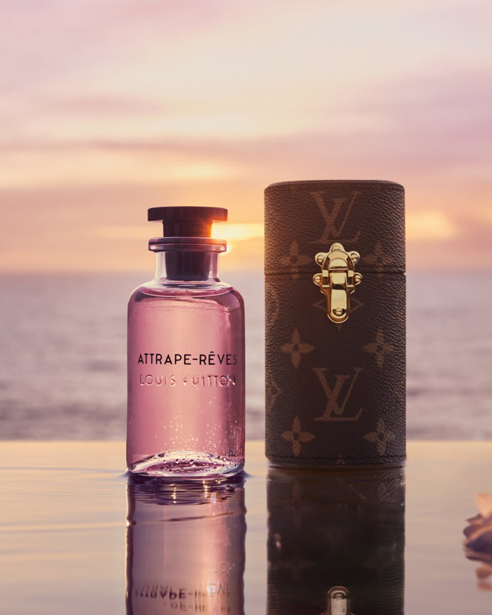 Attrape-Rêves. An empowering composition full of explosive contrasts, Master Perfumer Jacques Cavallier Belletrud’s fragrance entwines a delicate bouquet of peonies with intense raw cocoa powder. Discover the perfume at on.louisvuitton.com/6019jRmH7 #LVParfums #LouisVuitton