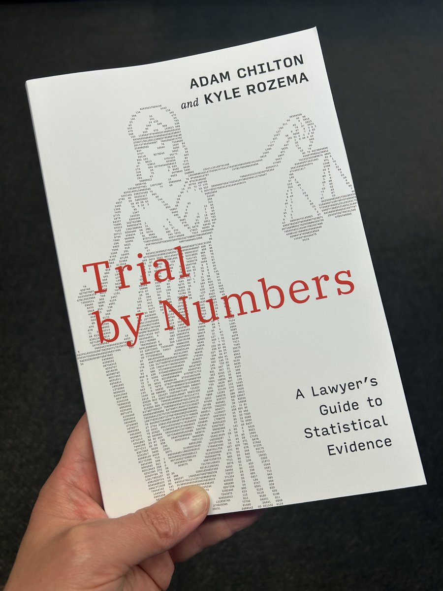 My book with @kyle_rozema was just published! Our goal was to explain empirical methods and causal inference without jargon or equations. We geared it to law students and lawyers, but it should be a great intro for anyone hoping to learn. Check it out: amazon.com/Trial-Numbers-…