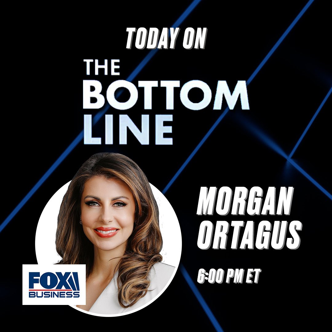 I’m joining @BottomLineFBN at 6PM! Tune in on @FoxBusiness.