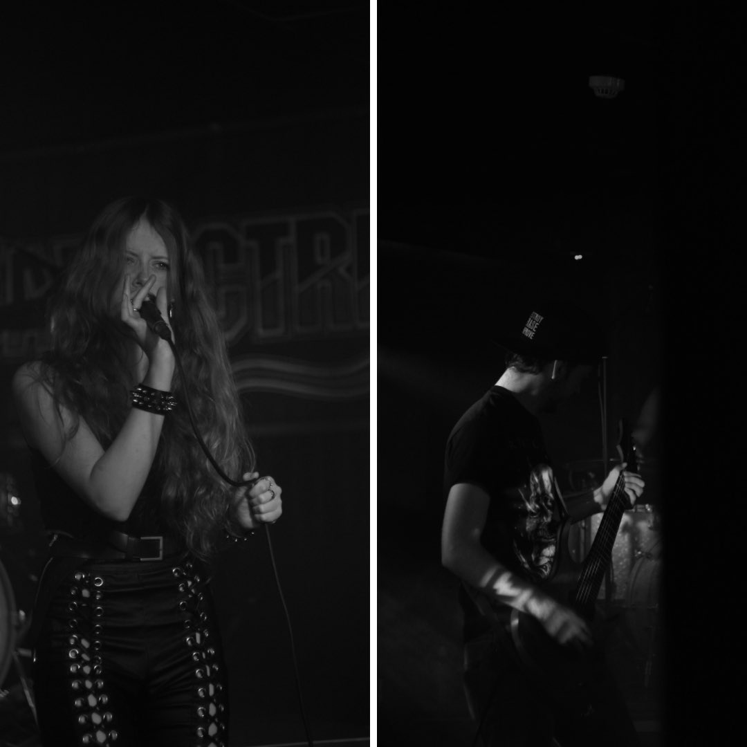 ChaoticDeed's tweet photo. One month until we play Venue 38! 🤘on Friday 24th May We are really excited to be playing venue 38 again. Come along and rock with us 🔥We look forward to seeing you there!🤘our new and third guitarist Valerie is also playing her first gig with us 
📸OdhranBlacklock#chaoticdeed https://t.co/64mmMs1KCa