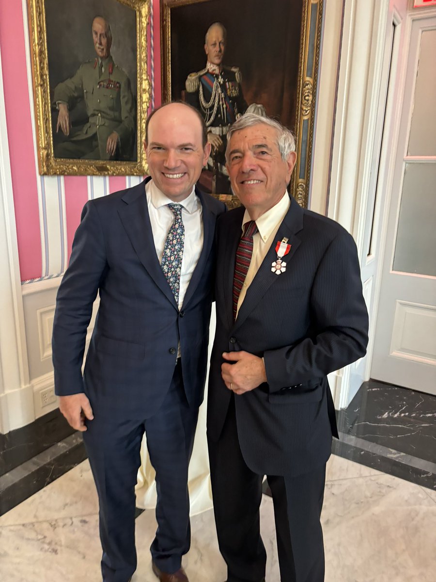 Many great British Columbians honoured in Ottawa today at Rideau Hall. But none greater than my favourite member of the Order of Canada, my dad, David Zussman.