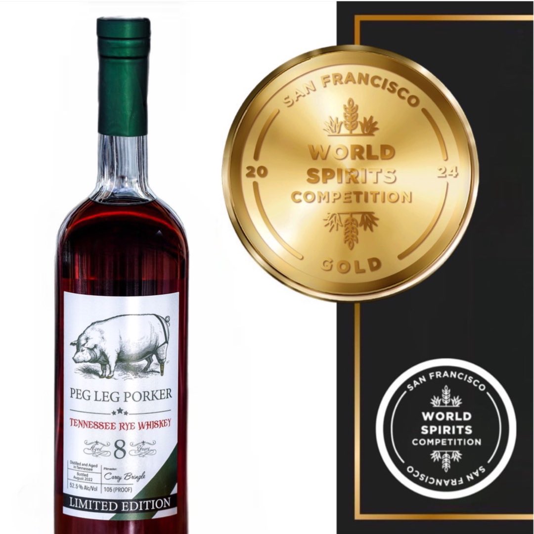 PLPspirits's tweet image. We’re very honored and excited to announce that we won a DOUBLE GOLD medal at the 2024 @tastingalliance San Francisco World Spirits Competition, for our White Label Tennessee Straight Bourbon Whiskey as well as a GOLD medal for our (limited edition) 8yr old Tennessee Rye Whiskey