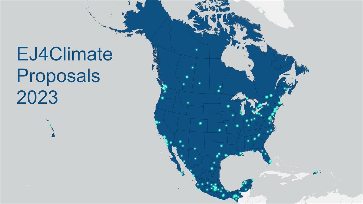 📢 We're pleased to announce the 13 grant recipients of the 2023-24 #EJ4Climate grant program! 🇨🇦🇲🇽🇺🇸 Thank you all for excellent applications & to support #EnvironmentalJustice & #ClimateResilience 🌎🌡️⚖️ Meet the grant recipients: 👉bit.ly/3JHLIAe