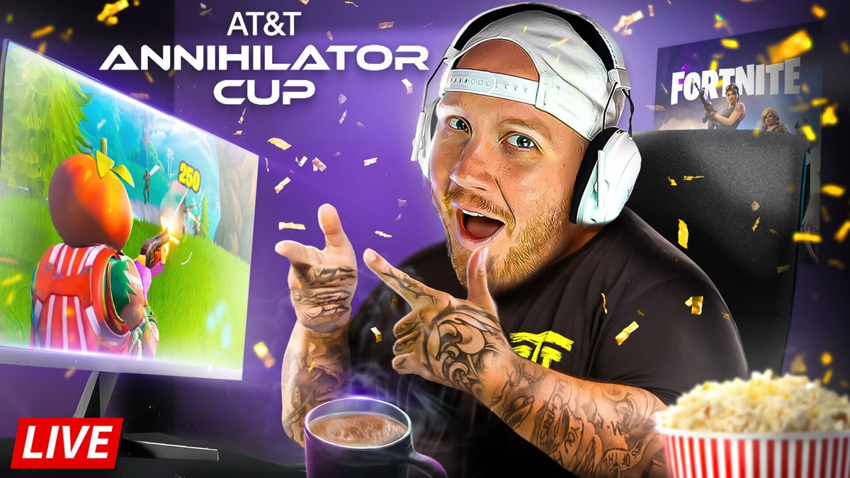 🔴LIVE Doing a Watch Party of the AT&T Annihilator Cup! After the Watch Party you guys can play against me on the @ATT Annihilator Cup Fortnite Maps #ad youtube.com/live/ebdxDREbp…