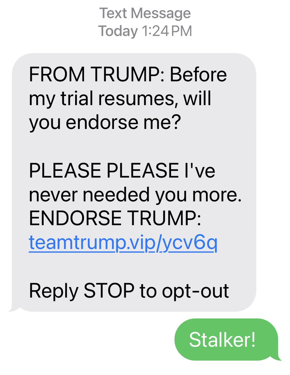 This gross guy won’t stop texting me! Stalker #DemVoice1 #DemsUnited