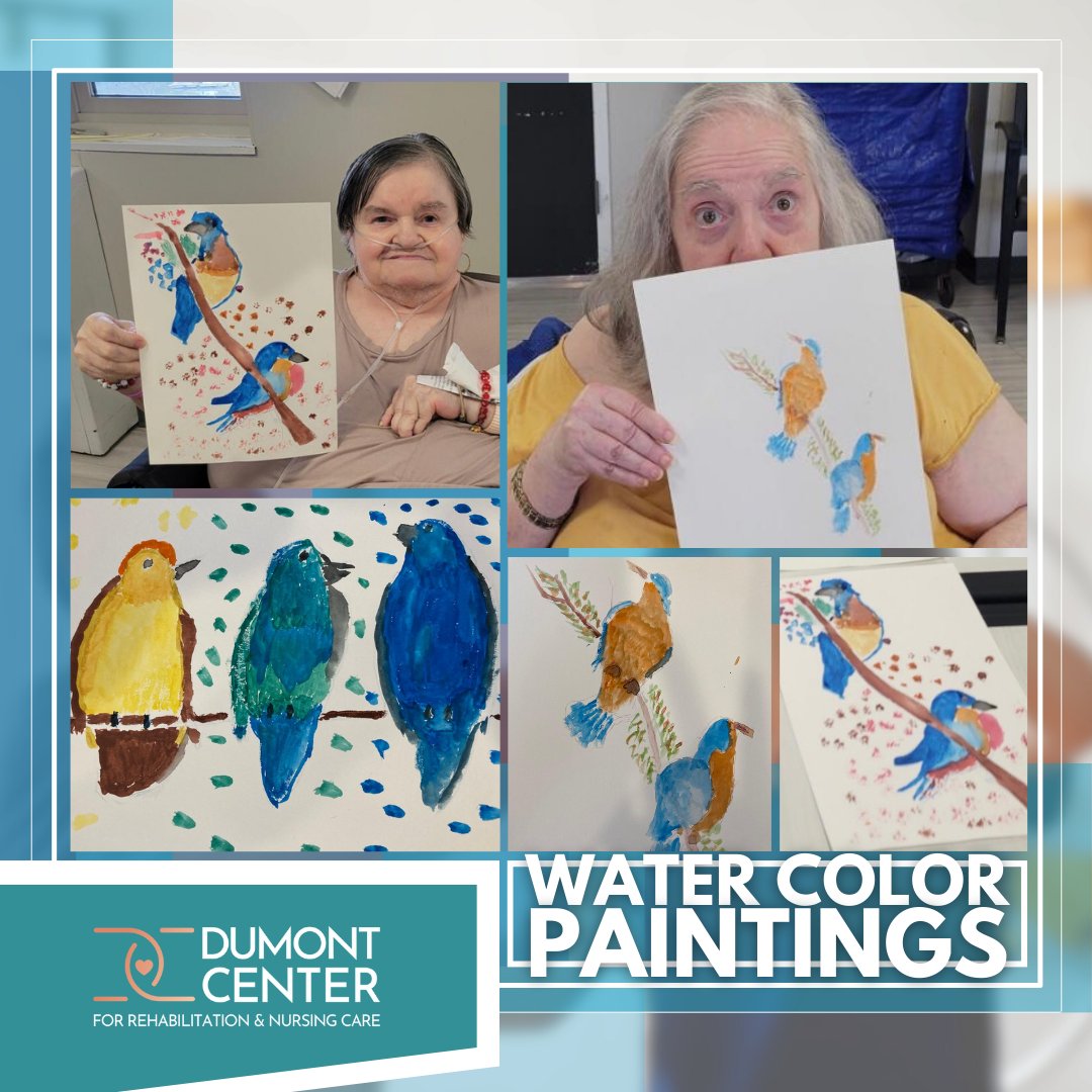Witness the beauty of nature through the eyes of our talented residents! At Dumont Center, they brought feathered friends to life with their enchanting watercolor paintings.🖌️🎨🦜✨

Let their colorful masterpieces take your breath away!

#ArtisticExpressions #WatercolorPainting