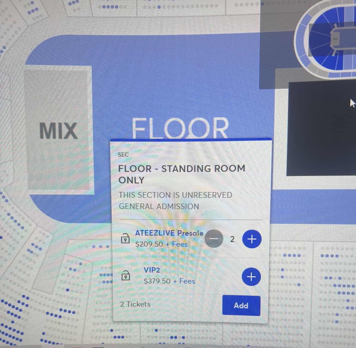 so once again DO NOT BUY PLATINUM 
and here’s another pic of vip2 , I saw people paying more than 1k that’s crazy , Ticketmaster is playing with y’all money , when they see nobody buy platinum they are gonna drop the prices