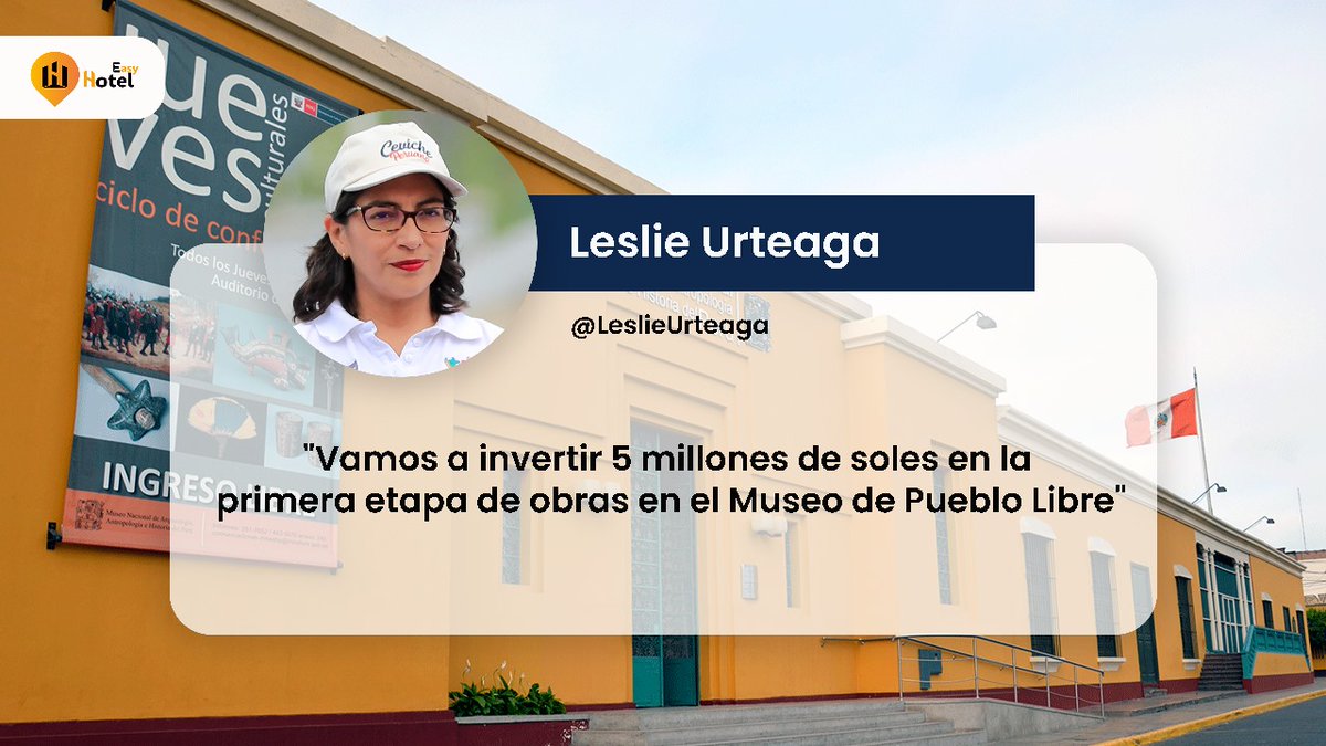 🏛️La Ministra de Cultura, Leslie Urteaga, impulsa el fortalecimiento del patrimonio cultural del Perú con una inversión de cinco millones de soles en el MNAAHP. ¡Juntos preservamos nuestra historia!🎨

Más información: n9.cl/it2v7

#PatrimonioCultural #EasyHotel