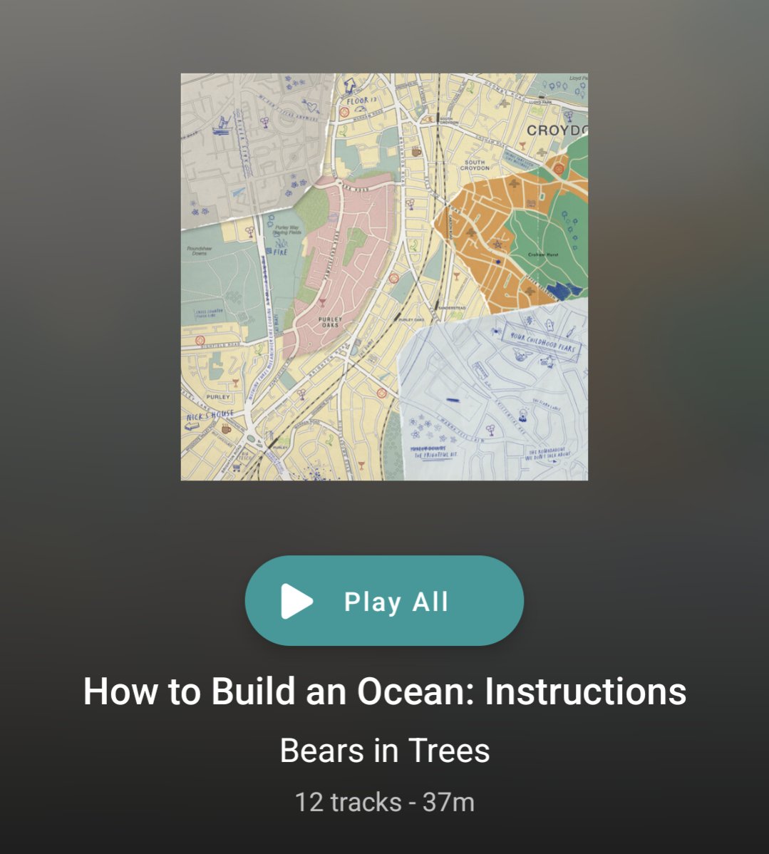 Likely wouldn't have come across @bearsintrees if not for the fantastic carto cover by @thisismikehall. Worth giving it a spin but I'm off to try and find a vinyl copy.