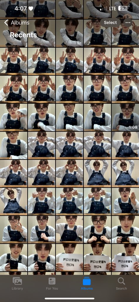 Hehe everyone’s camera roll after Davin’s live