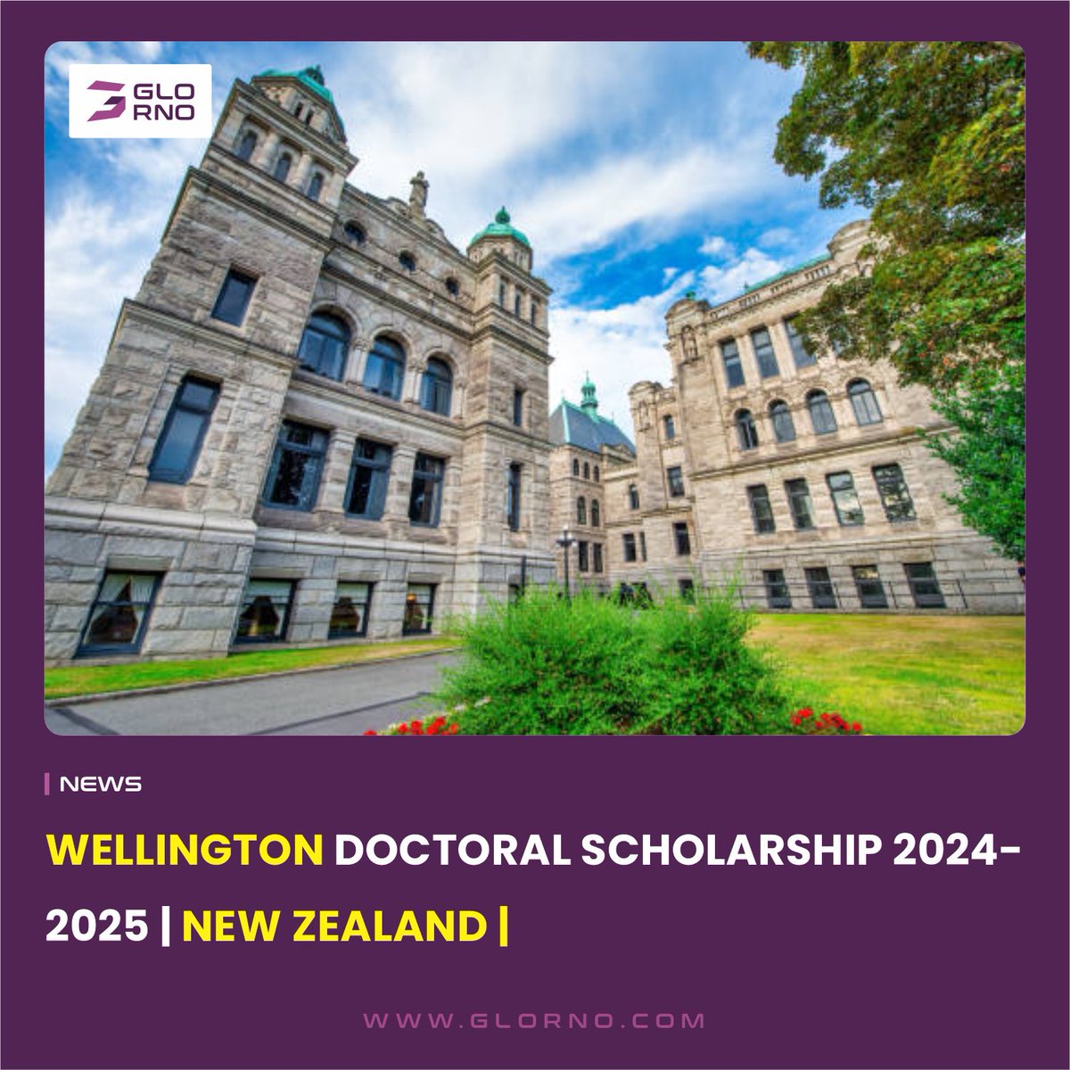 🎓 Pursue your doctoral studies in New Zealand with the Wellington Doctoral Scholarship 2024-2025! Don't miss this opportunity for academic excellence. Apply now! glorno.com/index.php/2024…

#WellingtonDoctoralScholarship #StudyinNewZealand #PhD 🌟🇳🇿