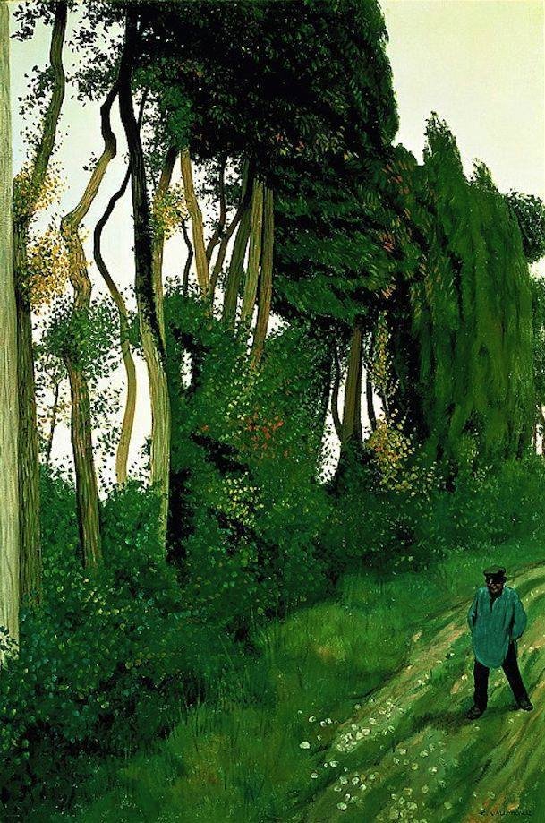 Paysage au paysan, Félix Edouard Vallotton, Neuilly-sur-Seine, France, 1912.