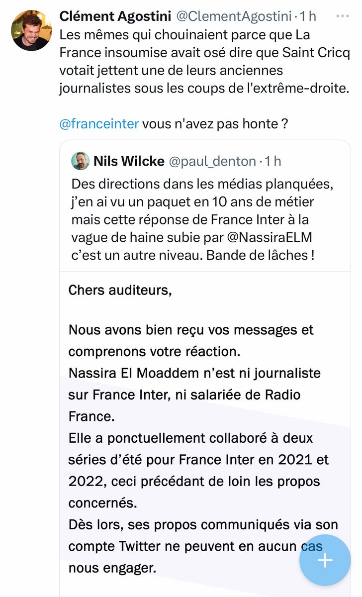 La direction de France Inter vote … et vous ? Demain c’est le dernier jour pour s’inscrire sur les listes électorales an mairie ! Vous pouvez vérifier votre inscription ici : service-public.fr/particuliers/v… Et rendez-vous le #9juin avec @ManonaubryFr !