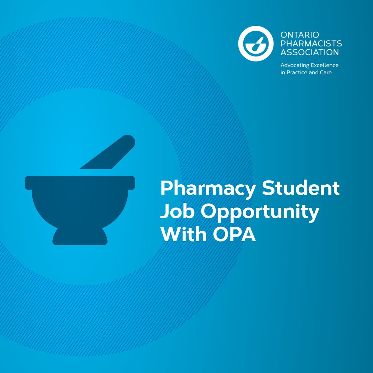 Do you thrive on change and want to gain more insights into the pharmacy profession? Then consider a student role with us! OPA is offering one @UWPharmacy student a chance to be part of the action during the 2024 Fall Work Term: ow.ly/ruXr50RveCn