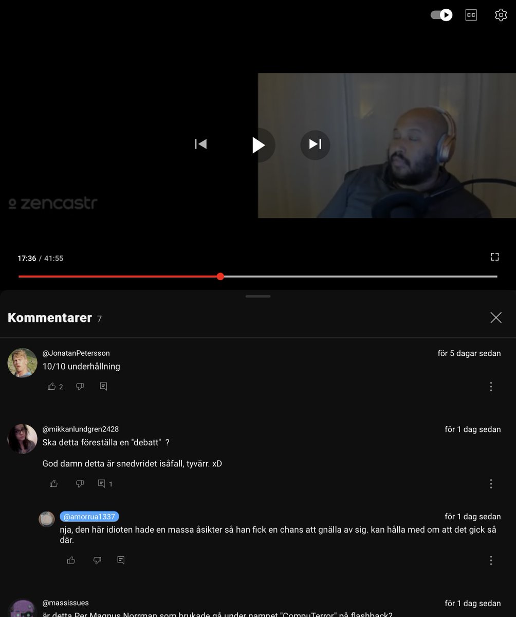 Jaha <a href="/hoverboardist/">Plain ol' Erik</a> så axel tycker det är roligt att bete sig som psykopat nu igen genom att provocera? Denna gång på youtube?

Så vad säger Nils Erik Stenhammar, vars dotter Mira Nora Videli Stenhammar skäms över, om det?