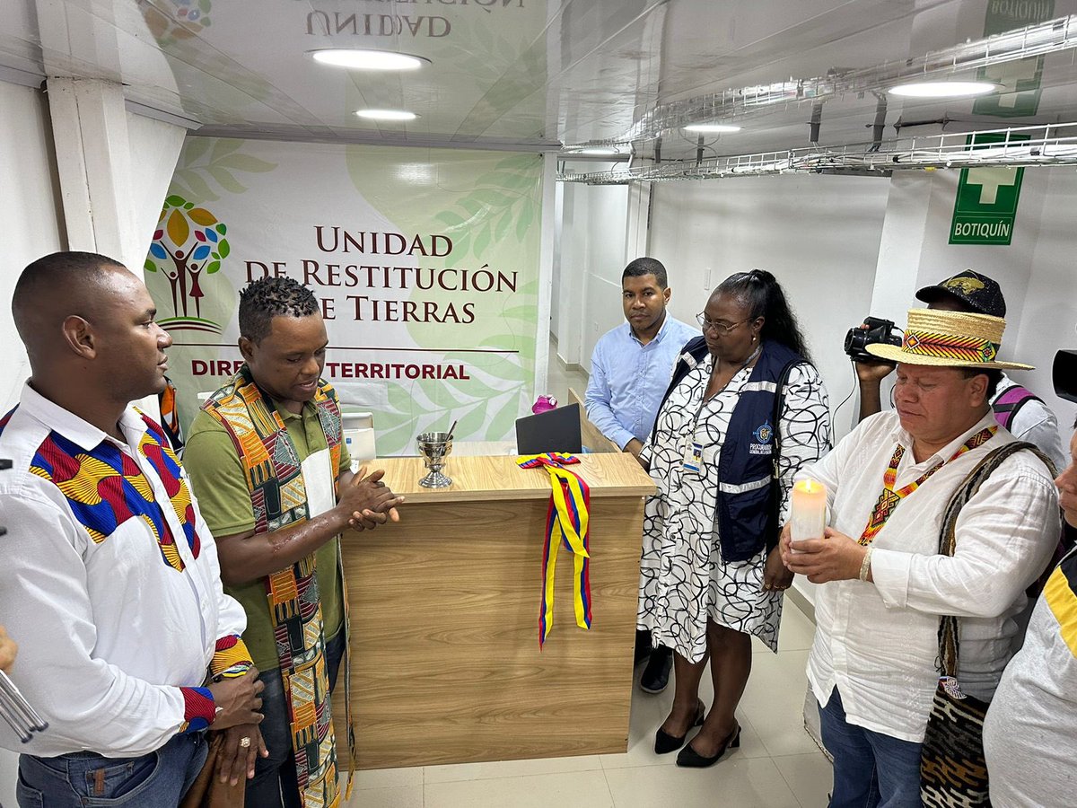 Hoy abrimos oficialmente la Dirección Territorial Chocó de @URestitucion y allí vamos a seguir caminando la palabra para cumplirle a todos nuestros hermanos que han sido víctimas de despojo y/o abandono de tierra en todo el territorio nacional.