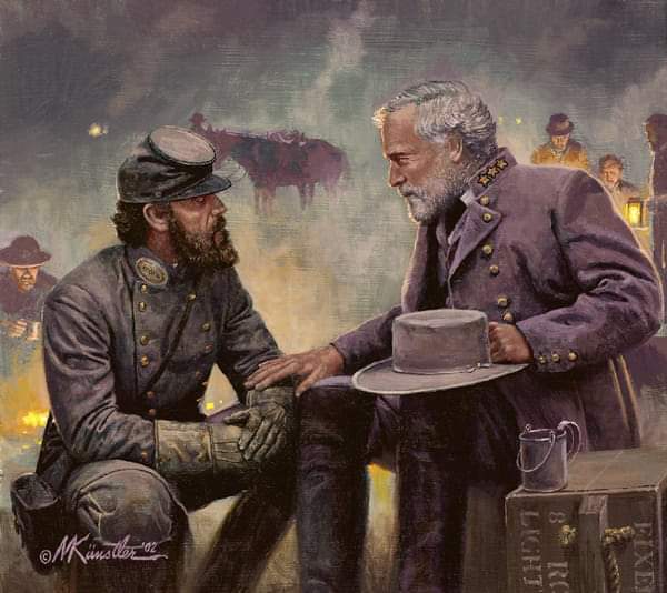 Tactics and Strategy - 
Jackson and Lee at Chancellorsville
By : Mort Kunstler

It was a remarkable relationship. Robert E. Lee and 'Stonewall' Jackson - the South's two premier military commanders - forged an association which produced unequaled accomplishment and became a model