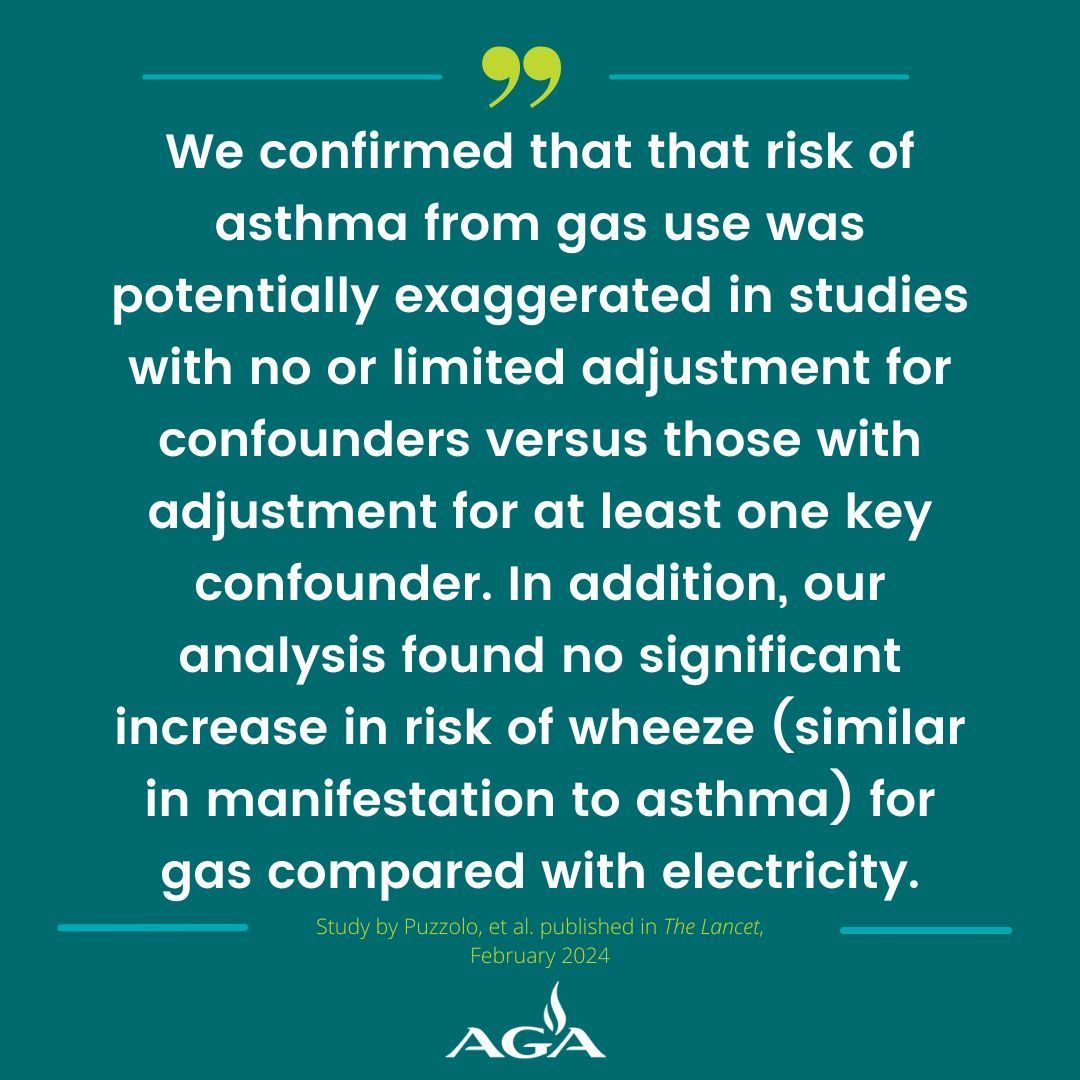 NEW STUDY: According to a recent study published in @TheLancet and funded by the @WHO, heating and cooking with natural gas stoves is not associated with asthma in children or adults. Read more: buff.ly/3JHJbWK