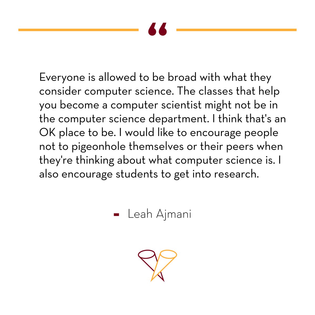 #CSpotlight: Leah Ajmani Ph.D. student @AjmaniLeah talks about her research at the University of Minnesota. Read more here: z.umn.edu/SpotlightAjmani #CSCICommunity