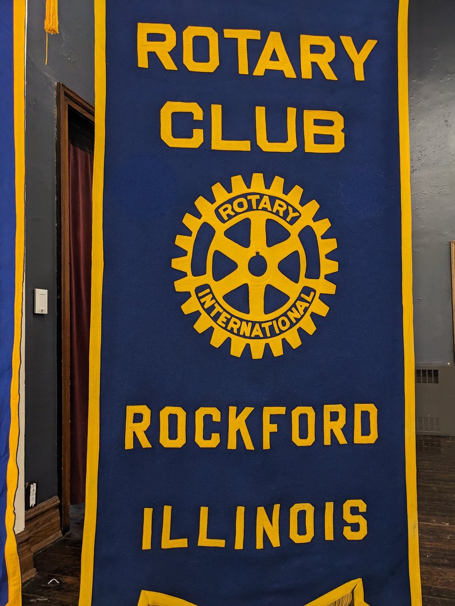 We had a great time with the Rockford Rotary this afternoon sharing our mission and events for Sports Month! Thank you! #GoPeaches #StepUptotheSport