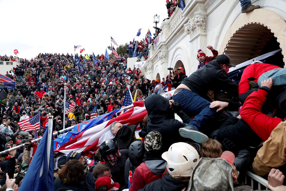 Reminder:

The Same Politicians Who Are Outraged At The Vandalism On Campus’ Today… Are The Same Politicians Who Held Vigils & Raised Money For Insurrectionists, Who Smeared Their Own Shit On The Walls Of The Capitol & Beat Officers With American Flags.