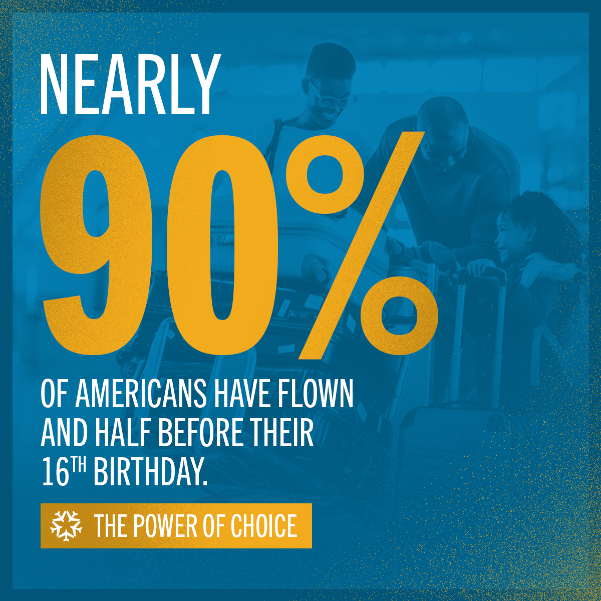 90% of Americans have flown, and half before their 16th birthday. This is all possible because robust competition among airlines has made flying more affordable and accessible, giving consumers the #PowerofChoice: bit.ly/4a722X1