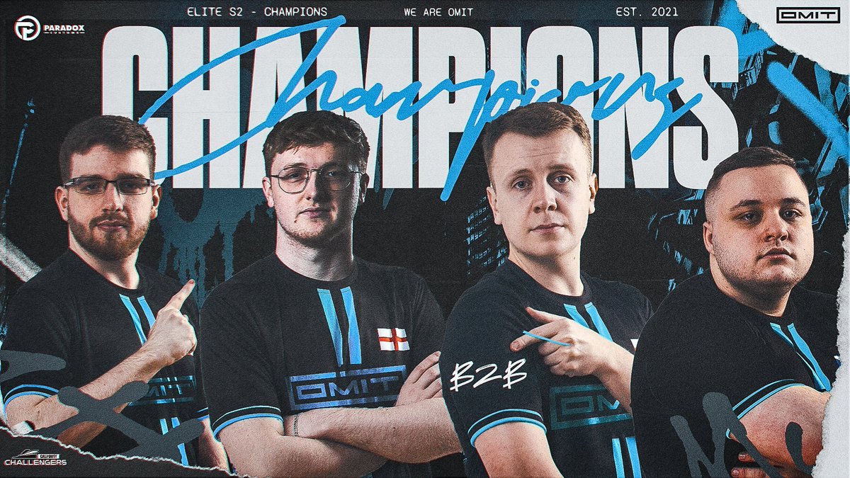 🏆EU Elite Stage 2 Champions - @OMiTGG @SteVortex @WeemanOfTarly @Hiicksy_ @MythixJi [🎨| @OMiTGG ]