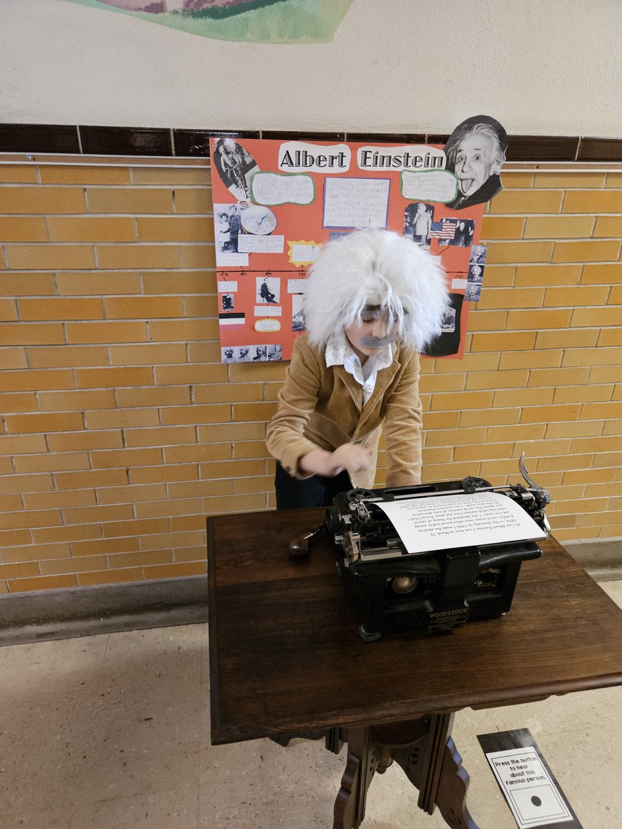 3rd grade put on a wax museum today. It was so great seeing all the hard work and preparation by the students. Our 3rd grade team puts together such amazing things for the students, families, and school. @ABQschools @APS_Elementary