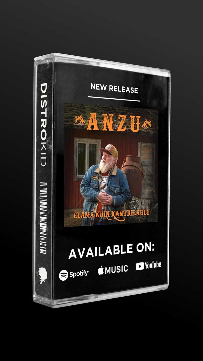 Sieltä sitten kuuntelemaan! Fyysistä levyä voi tilata artistilta. #anzu #kantri