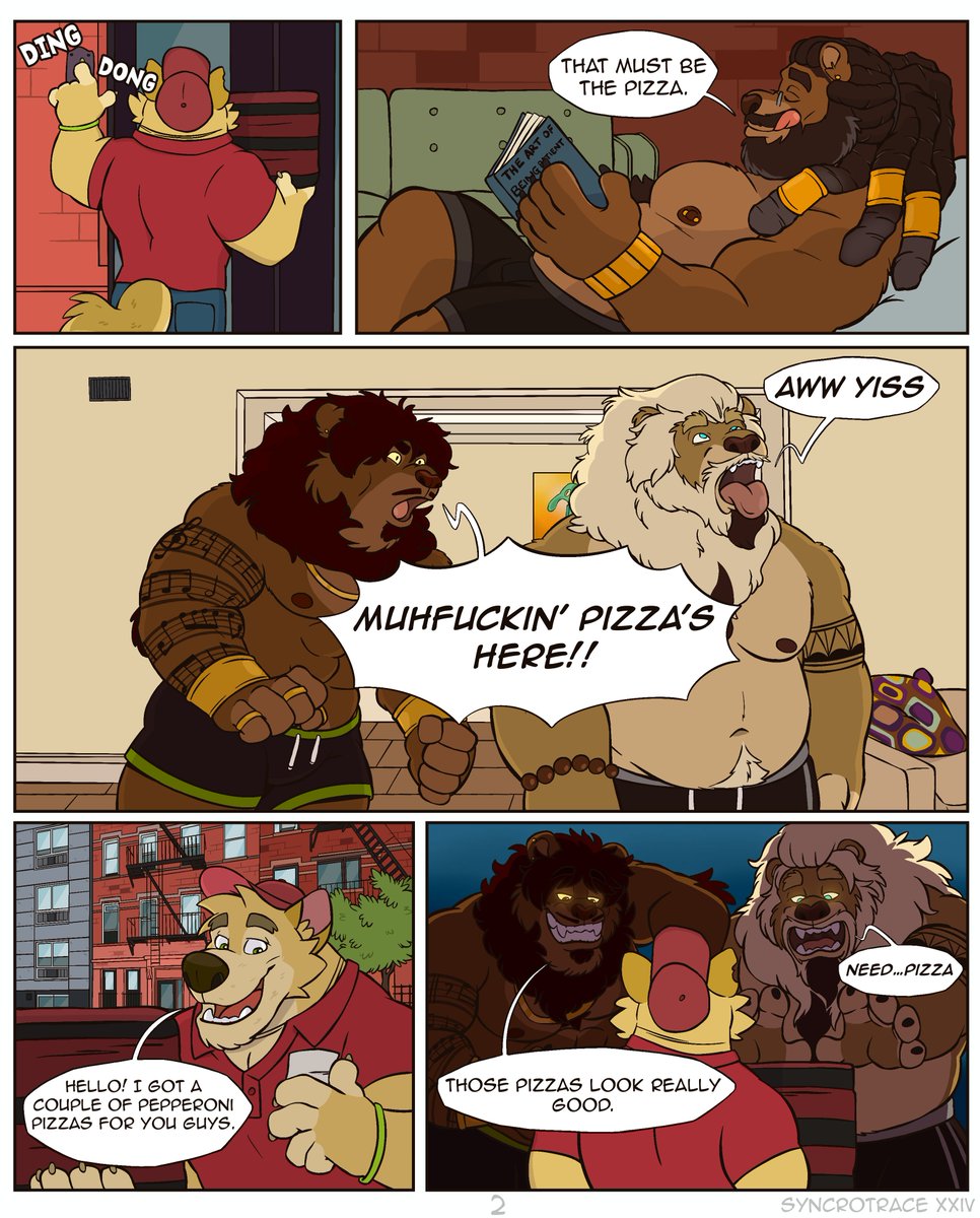 That moment when the pizza guy finally arrives \o/ (There’s two memes hidden in this comic) 🍕🍕🍕
