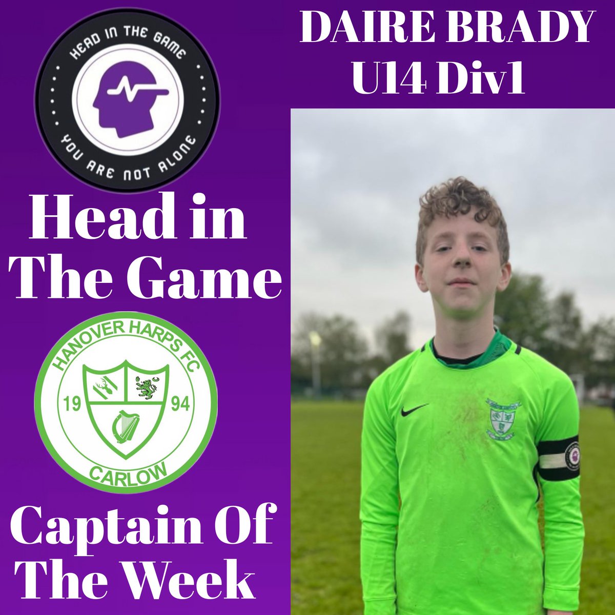 HanoverHarpsFC (@hanoverharpsfc) on Twitter photo Hanover Harps <a href="/HeadInTheGameIE/">Head In The Game</a> Captain Of The Week is Daire Brady from our u14s. Much needed win tonight well done Daire <a href="/GCCCW1/">Gaelcholáiste CW</a> <a href="/Pres_Carlow/">Presentation College</a> @cbs <a href="/carlowMHA/">Carlow Mental Health</a> <a href="/ActiveCarlow/">Carlow Local Sports</a> <a href="/FAICarlow/">FAI Carlow 🇮🇪⚽️🇬🇳</a> Hanover Harps <a href="/HeadInTheGameIE/">Head In The Game</a> Captain Of The Week is Daire Brady from our u14s. Much needed win tonight well done Daire <a href="/GCCCW1/">Gaelcholáiste CW</a> <a href="/Pres_Carlow/">Presentation College</a> @cbs <a href="/carlowMHA/">Carlow Mental Health</a> <a href="/ActiveCarlow/">Carlow Local Sports</a> <a href="/FAICarlow/">FAI Carlow 🇮🇪⚽️🇬🇳</a>