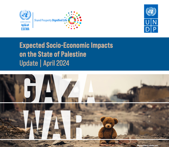 New findings from @UNDP and @UNESCWA reveal the toll of the #Gaza war: ➡️poverty rates soaring to 58.4%, ➡️GDP plummeting by 26.9% ➡️Nearly 1.74 million more people pushed into poverty. The human cost is immeasurable & immediate action is vital. go.undp.org/ZUC