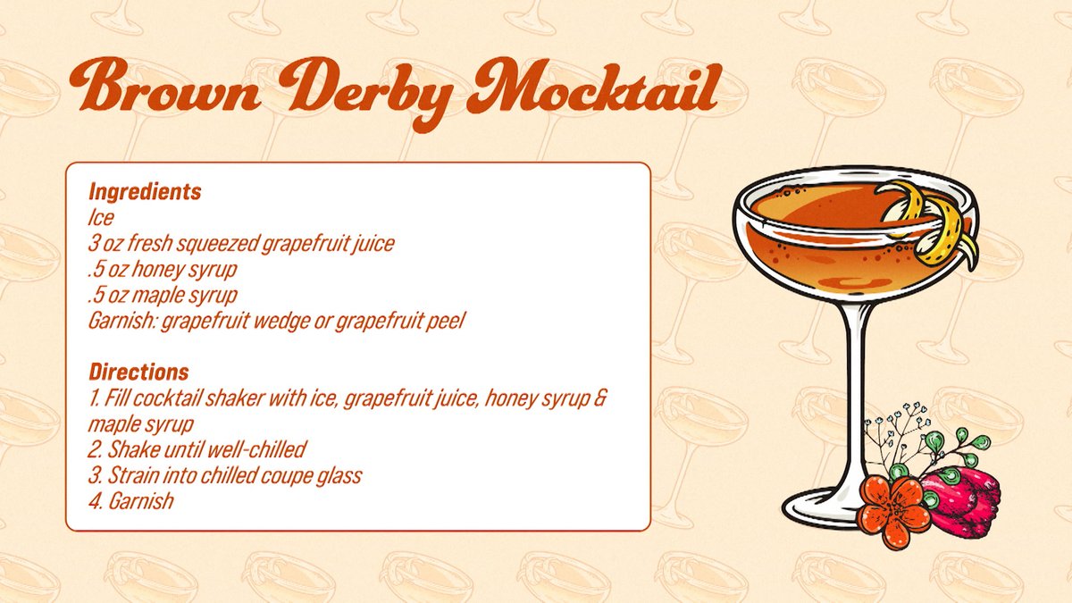 Here are those derby mocktail recipes! 🍹 Let us know if you try them Tooners! #ToonInWithMe #metv