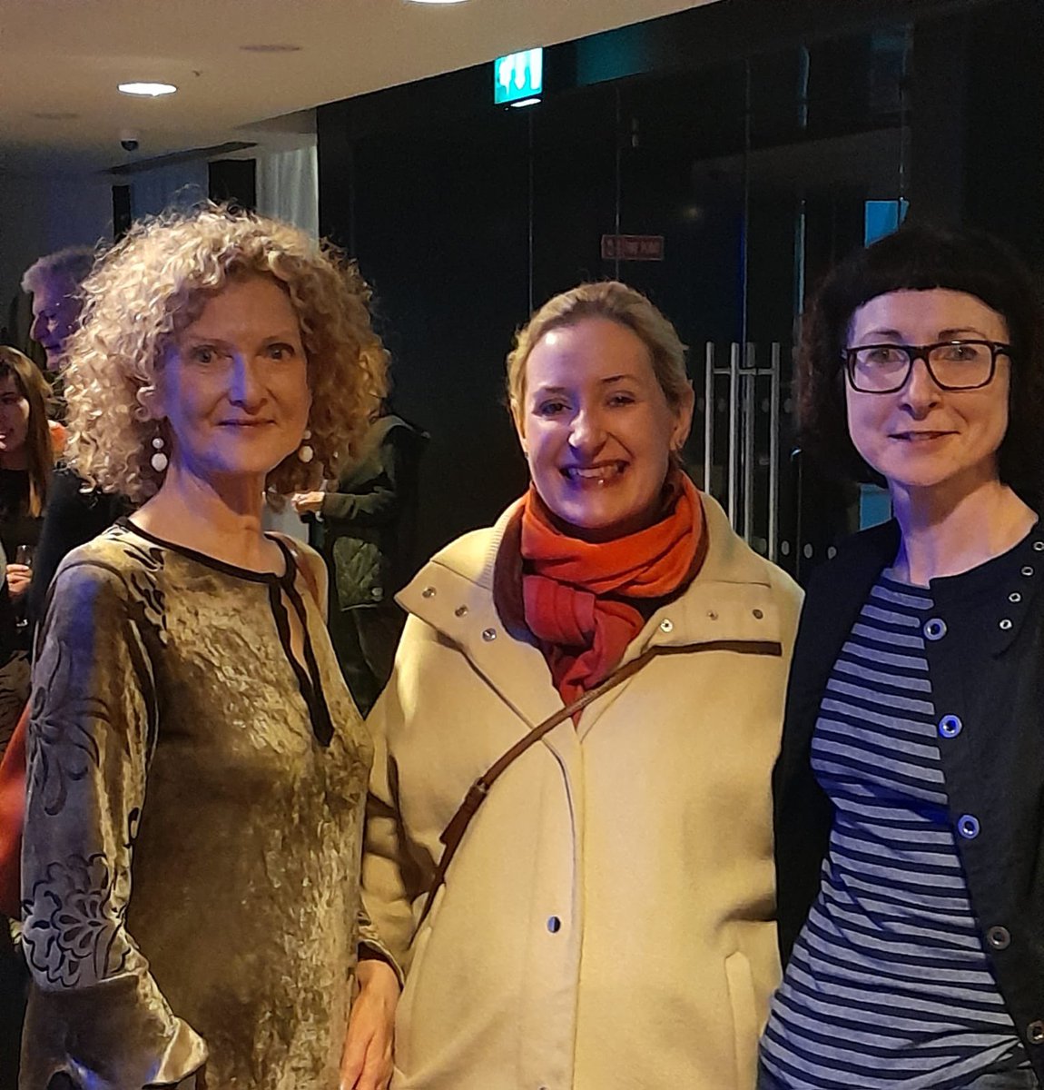 Great @WomenOnAirIE event tonight with the legendary Justine McCarthy. Chuffed to meet someone whose journalism I’ve admired for years & who has done such important work exposing & reporting on social issues 👏👏 Thanks to @FionaJoburg for having the wherewithal to nab a pic 📸