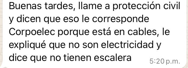 Que desastre la respuesta de @PC_ElHatillo @PoliciaHatillo @ElHatillo #elhatilloposible