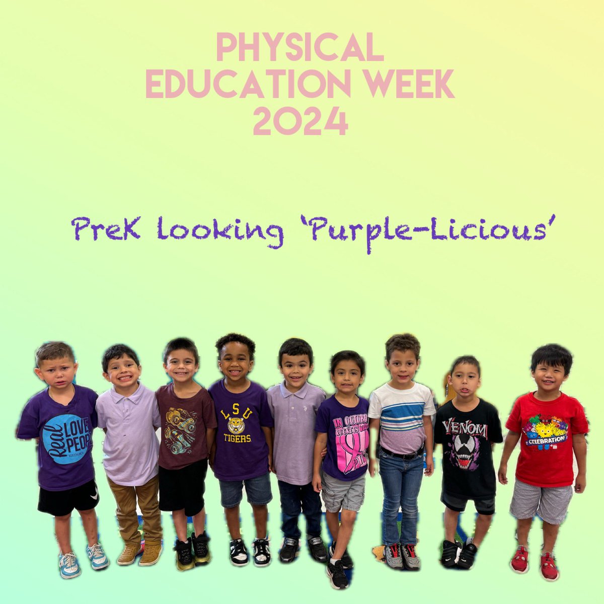 Day 2 & 3 of Physical Education Week 2024. Day 2 - Wear favorite sports jersey/shirt/cap & Day 3 -Wear color of our grade level. @Rockets120 @McAllenISD #RocketPride #NationalPhysicalEducationWeek