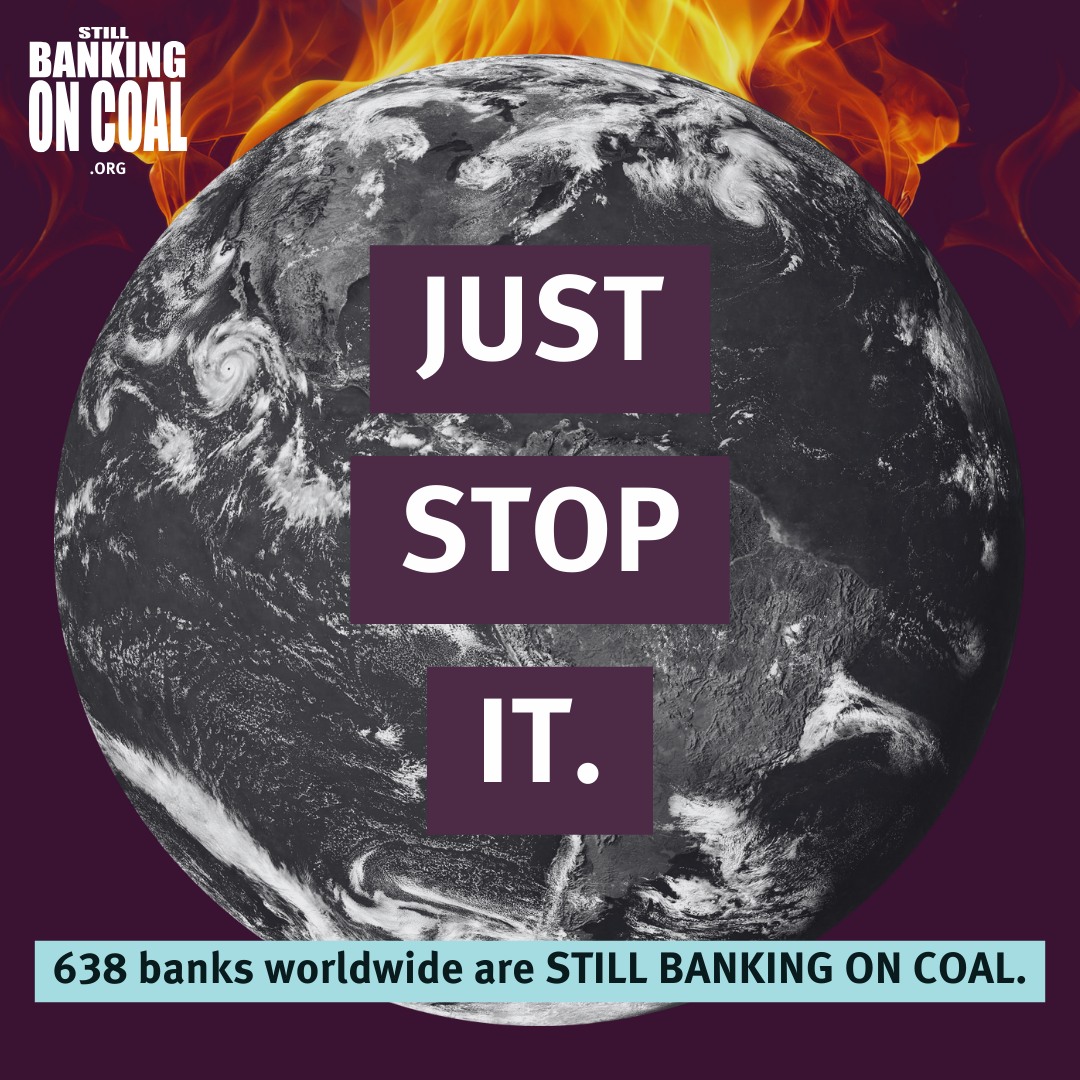 The science is clear that we REALLY, REALLY don't need any more coal. So why does a new report show that big banks are still financing coal companies? We need to move our money out of coal and push financial institutions to do the same. Killer new report: stillbankingoncoal.org